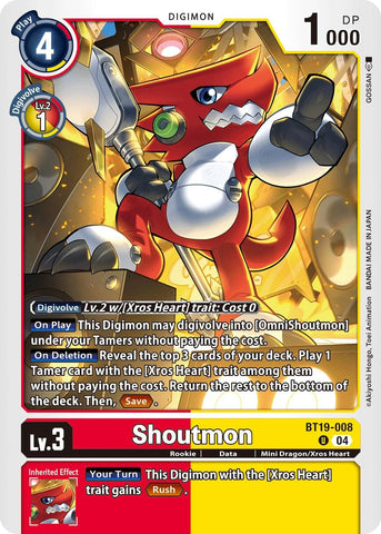 Shoutmon [BT19-008] [Release Special Booster 2.0]