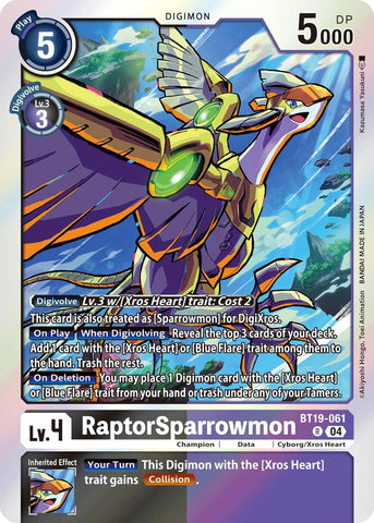 RaptorSparrowmon [BT19-061] [Release Special Booster 2.0]