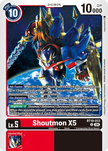 Shoutmon X5 [BT19-013] [Release Special Booster 2.0]