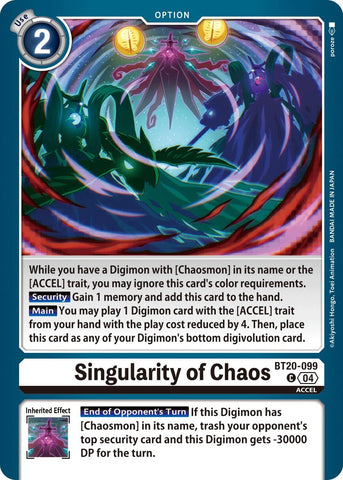 Singularity of Chaos [BT20-099] [Release Special Booster 2.0]
