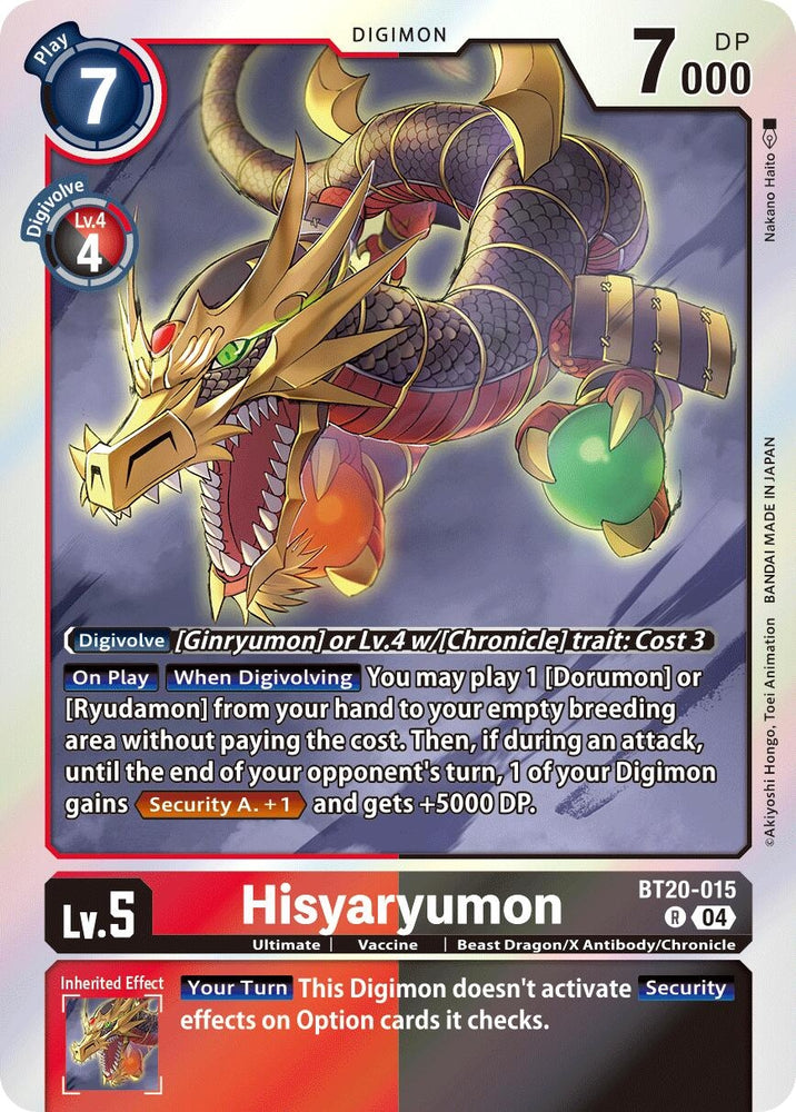Hisyaryumon [BT20-015] [Release Special Booster 2.0]