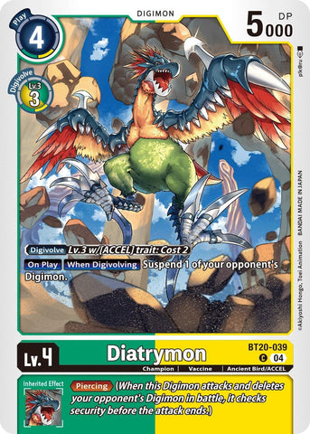 Diatrymon [BT20-039] [Release Special Booster 2.0]