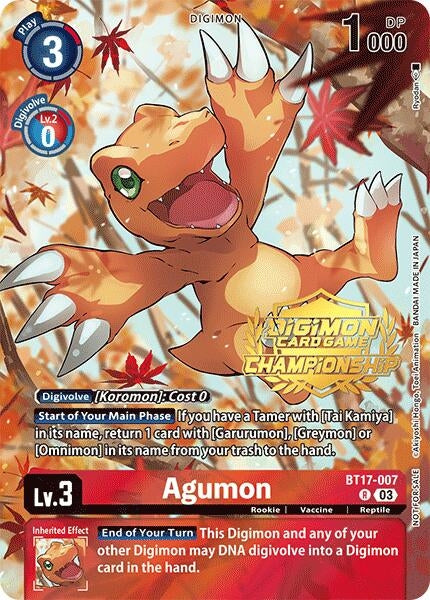 Agumon (Championship 2024 Tamers Pack)