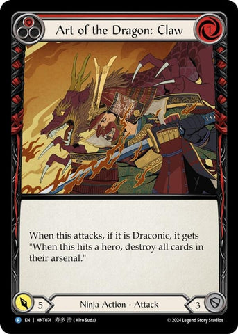 Image for Art of the Dragon: Claw (HNT074) (The Hunted) - Flesh and Blood TCG