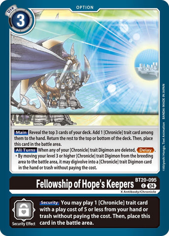 Fellowship of Hope's Keepers [BT20-095] [Release Special Booster 2.0]