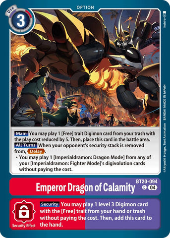 Emperor Dragon of Calamity [BT20-094] [Release Special Booster 2.0]
