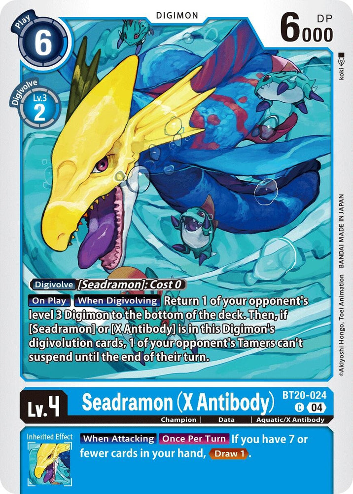 Seadramon [BT20-024] (X Antibody) [Release Special Booster 2.0]