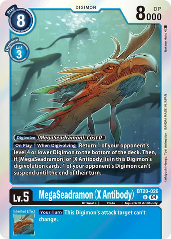 MegaSeadramon [BT20-026] (X Antibody) [Release Special Booster 2.0]