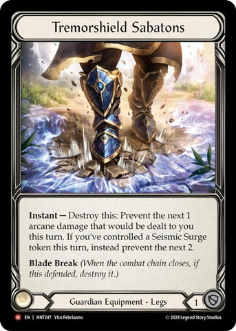 Image for Tremorshield Sabatons (HNT247) (The Hunted) - Flesh and Blood TCG