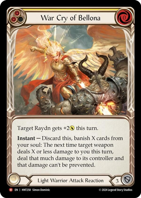 Image for War Cry of Bellona (HNT258) (The Hunted) - Flesh and Blood TCG
