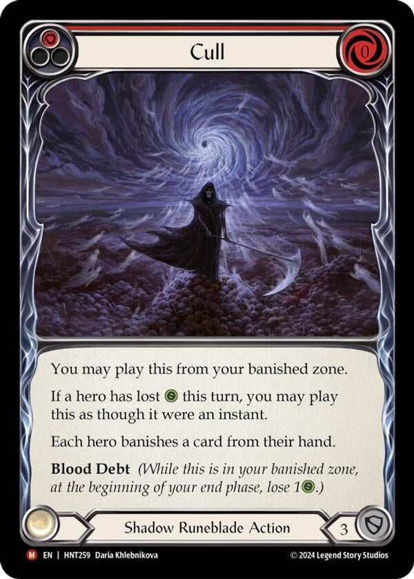 Image for Cull (HNT259) (The Hunted) - Flesh and Blood TCG