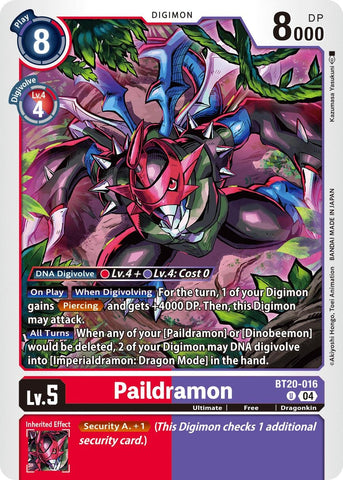 Paildramon [BT20-016] [Release Special Booster 2.0]