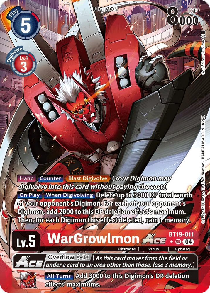 WarGrowlmon ACE [BT19-011] (Alternate Art) [Release Special Booster 2.0]