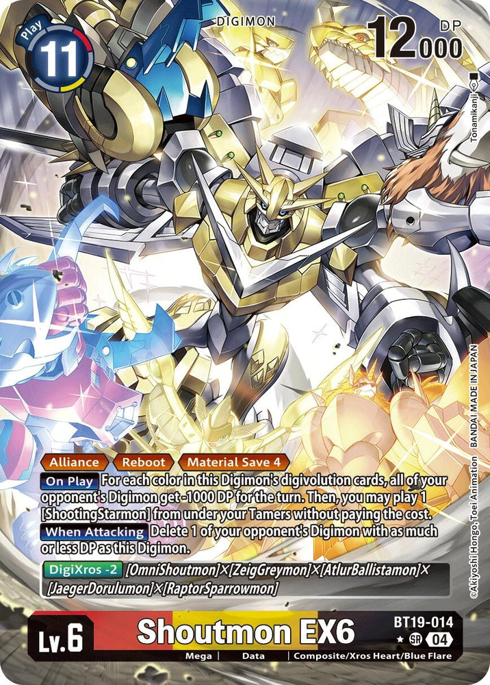 Shoutmon EX6 [BT19-014] (Alternate Art) [Release Special Booster 2.0]