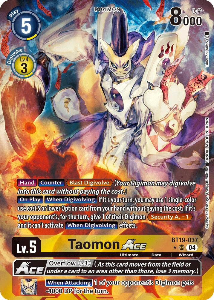 Taomon ACE [BT19-037] (Alternate Art) [Release Special Booster 2.0]