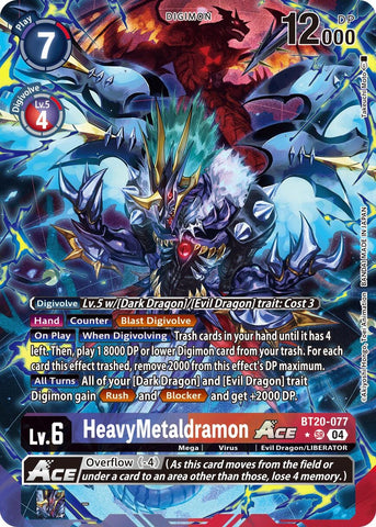 HeavyMetaldramon ACE [BT20-077] (Alternate Art) [Release Special Booster 2.0]