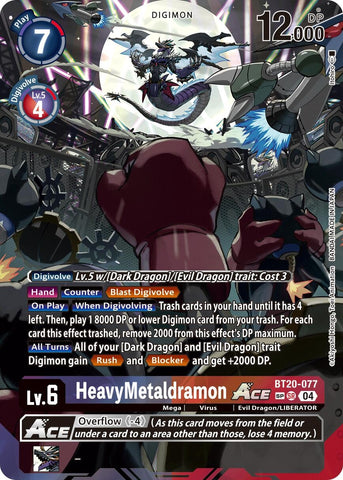 HeavyMetaldramon ACE [BT20-077] (Textured) [Release Special Booster 2.0]