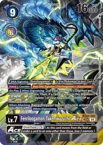 Fenriloogamon: Takemikazuchi ACE [BT20-081] (Alternate Art) [Release Special Booster 2.0]