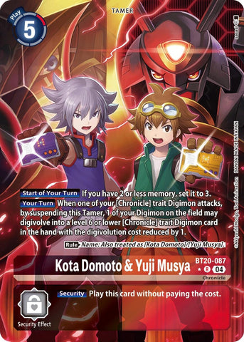 Kota Domoto & Yuji Musya [BT20-087] (Alternate Art) [Release Special Booster 2.0]