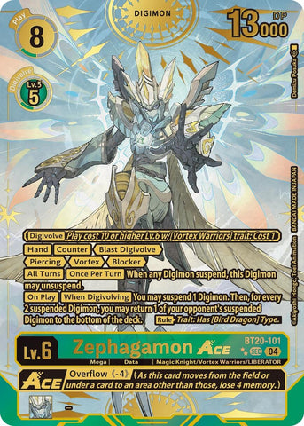 Zephagamon ACE [BT20-101] (Rare Pull) [Release Special Booster 2.0]