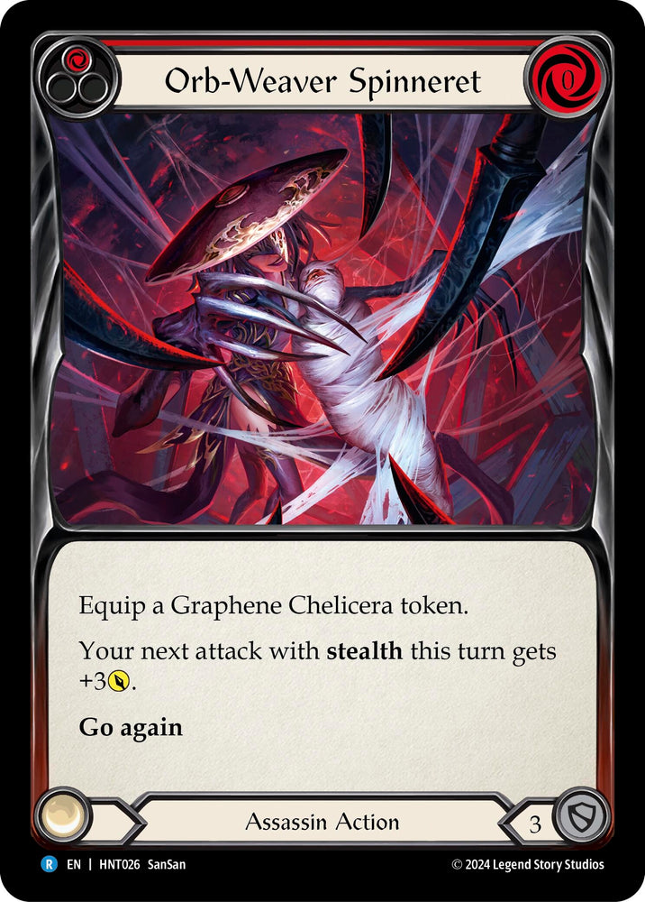 Image for Orb-Weaver Spinneret (Red) (HNT026) (The Hunted) - Flesh and Blood TCG