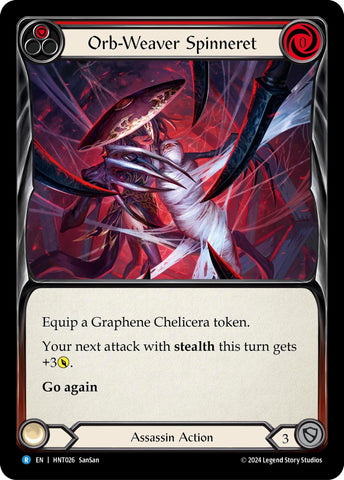 Image for Orb-Weaver Spinneret (Red) (HNT026) (The Hunted) - Flesh and Blood TCG