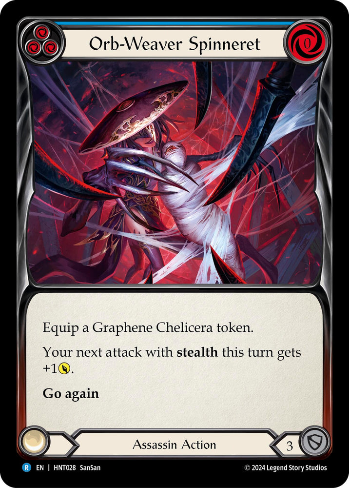 Image for Orb-Weaver Spinneret (Blue) (HNT028) (The Hunted) - Flesh and Blood TCG