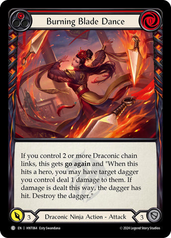 Image for Burning Blade Dance (Red) (HNT064) (The Hunted) - Flesh and Blood TCG