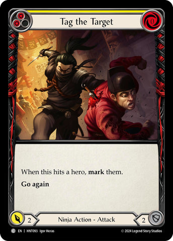 Image for Tag the Target (Yellow) (HNT093) (The Hunted) - Flesh and Blood TCG