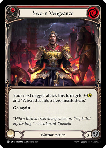 Image for Sworn Vengeance (Red) (HNT140) (The Hunted) - Flesh and Blood TCG