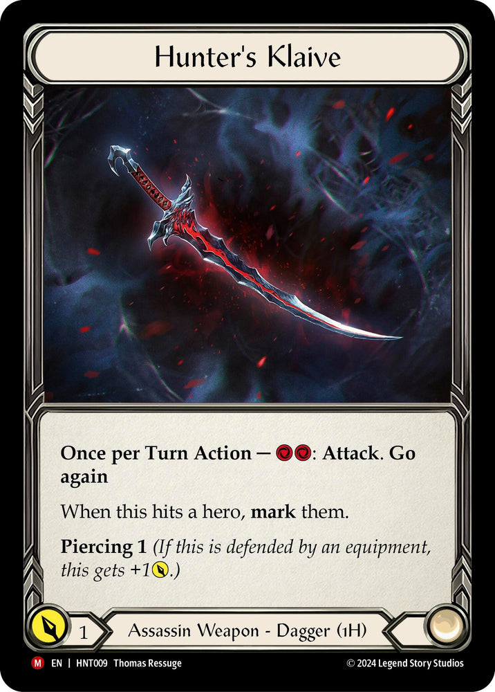 Image for Hunter's Klaive (HNT009) (The Hunted) - Flesh and Blood TCG