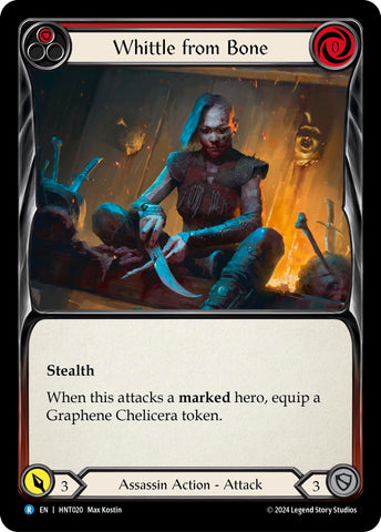 Image for Whittle from Bone (Red) (HNT020) (The Hunted) - Flesh and Blood TCG