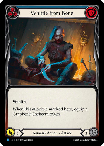 Image for Whittle from Bone (Blue) (HNT022) (The Hunted) - Flesh and Blood TCG