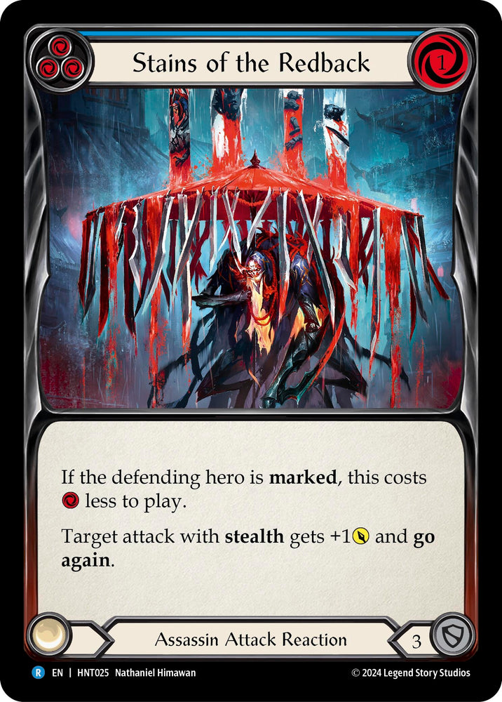 Image for Stains of the Redback (Blue) (HNT025) (The Hunted) - Flesh and Blood TCG