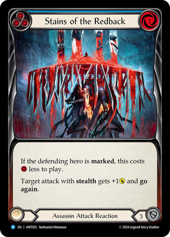 Image for Stains of the Redback (Blue) (HNT025) (The Hunted) - Flesh and Blood TCG