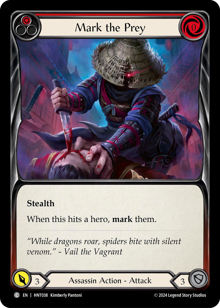 Image for Mark the Prey (Red) (HNT038) (The Hunted) - Flesh and Blood TCG