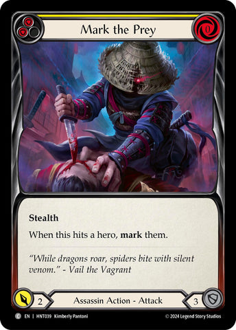 Image for Mark the Prey (Yellow) (HNT039) (The Hunted) - Flesh and Blood TCG