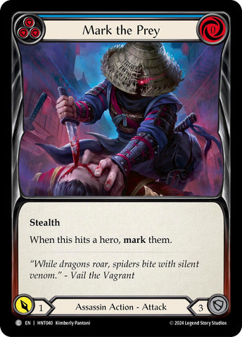 Image for Mark the Prey (Blue) (HNT040) (The Hunted) - Flesh and Blood TCG