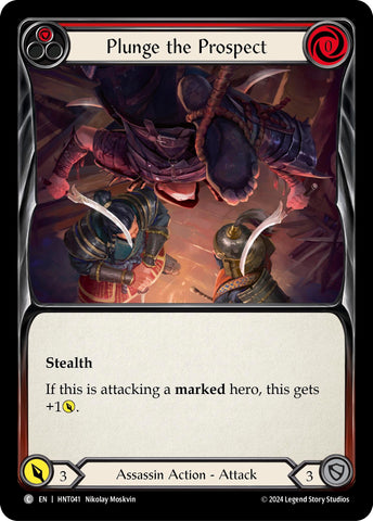 Image for Plunge the Prospect (Red) (HNT041) (The Hunted) - Flesh and Blood TCG