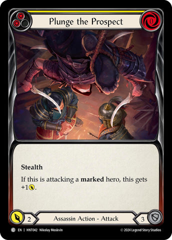 Image for Plunge the Prospect (Yellow) (HNT042) (The Hunted) - Flesh and Blood TCG