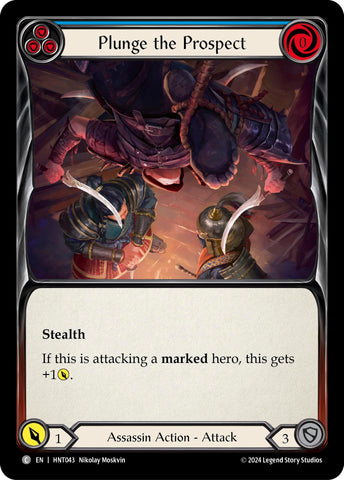 Image for Plunge the Prospect (Blue) (HNT043) (The Hunted) - Flesh and Blood TCG