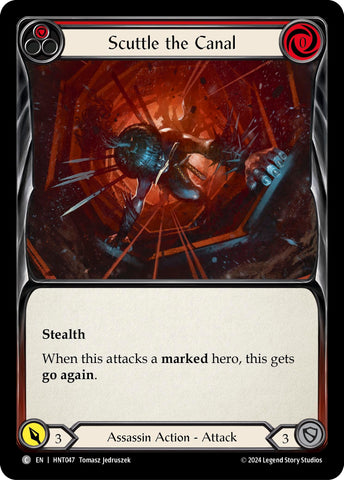 Image for Scuttle the Canal (Red) (HNT047) (The Hunted) - Flesh and Blood TCG