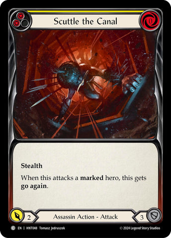 Image for Scuttle the Canal (Yellow) (HNT048) (The Hunted) - Flesh and Blood TCG