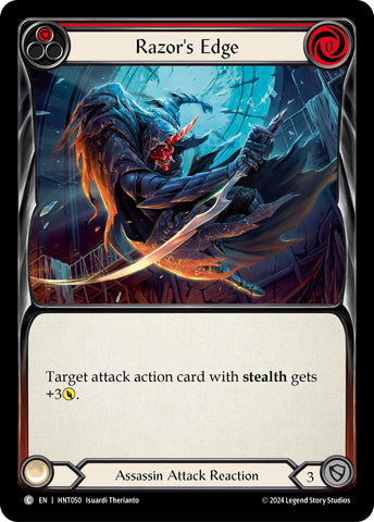 Image for Razor's Edge (Red) (HNT050) (The Hunted) - Flesh and Blood TCG