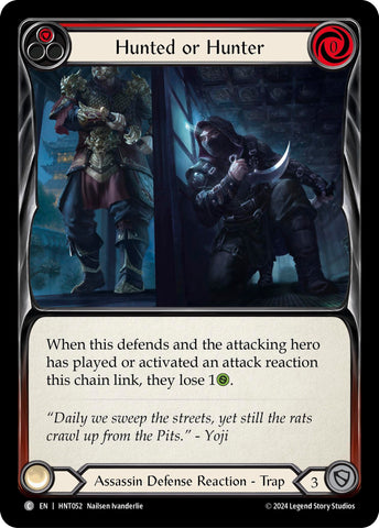 Image for Hunted or Hunter (Red) (HNT052) (The Hunted) - Flesh and Blood TCG