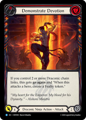 Demonstrate Devotion (Red) (HNT059) [The Hunted]
