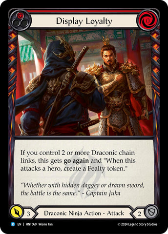 Image for Display Loyalty (Red) (HNT060) (The Hunted) - Flesh and Blood TCG