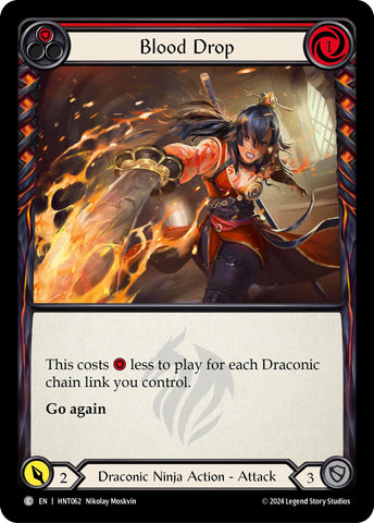 Image for Blood Drop (Red) (HNT062) (The Hunted) - Flesh and Blood TCG