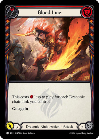 Image for Blood Line (Red) (HNT063) (The Hunted) - Flesh and Blood TCG