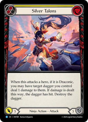 Image for Silver Talons (Yellow) (HNT081) (The Hunted) - Flesh and Blood TCG